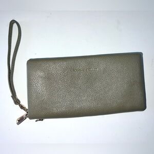 Classic‎ & Modern Olive Green  Zip Around Wristlet Wallet